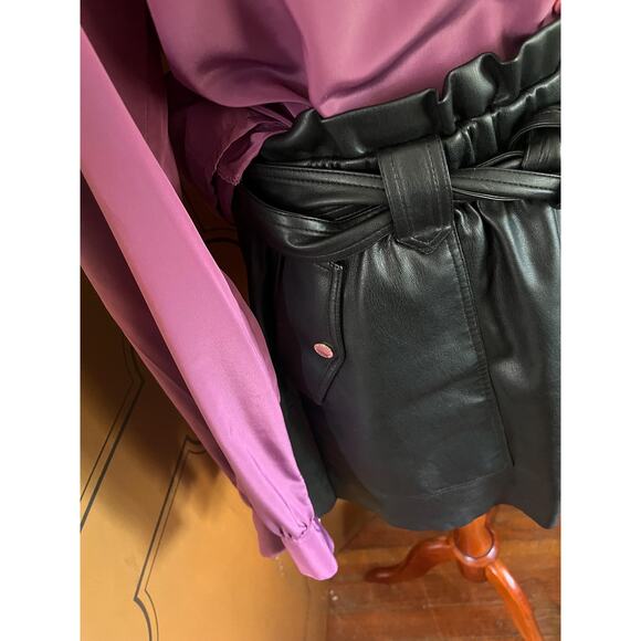 Vintage blouse in mauve, size L - Picture 5 of 6